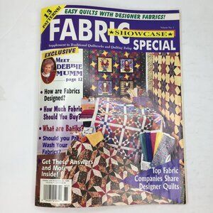 Vintage 1998 Traditional Quiltworks Magazine Lot Vol 1 Fabric Showcase Special